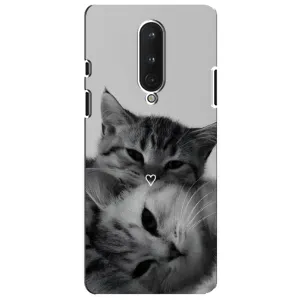 Чохол з малюнком кіт на OnePlus 8 (Пара котів)