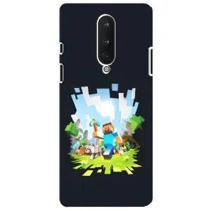 Чохол Майнкрафт на OnePlus 8 (AlphaPrint) Minecraft (персонажі Minecraft)