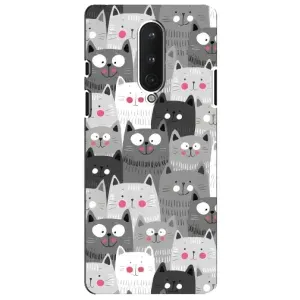 Чохли з Котиками для OnePlus 8 (VPrint) (Мальовані котики)