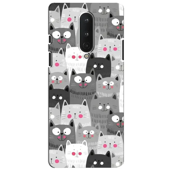 Чохол з принтом «Мальовані котики» для OnePlus 8