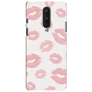 Чохол з розовим принтом для OnePlus 8 (Рожеві губи)