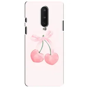 Чохол з розовим принтом для OnePlus 8 (Рожеві вишні)