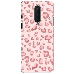 Чохол з розовим принтом для OnePlus 8 (Рожевий леопард)