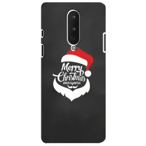 Рождественские Чехлы для OnePlus 8 (VPrint) (Санта Крисмас)