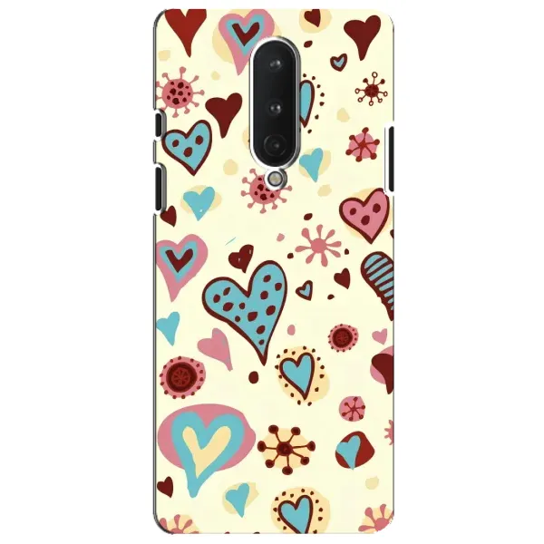 Чохол з принтом «Сердечки» для OnePlus 8 Чохол з принтом «Сердечки» для OnePlus 8