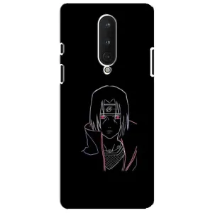 Чохли на тему: Ітачи Учіха для OnePlus 8 (AlphaPrint) (силует Ітачі)