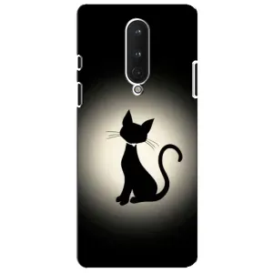 Чохол з принтом для OnePlus 8 (AlphaPrint) Модні коти (Силует котика)
