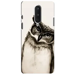 Чехол с птицами на OnePlus 8 (VPrint) (Сова)