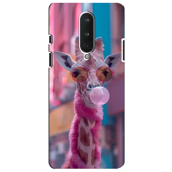 Чохол з принтом «Стильна жирафа» для OnePlus 8