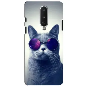 Чохол з принтом для OnePlus 8 (AlphaPrint) Модні коти (Стильний кіт)