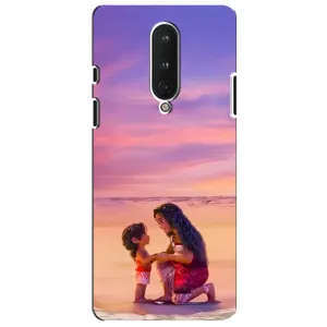 Чехол с мультфильмом Моана OnePlus 8 (Маленькая Ваяна)