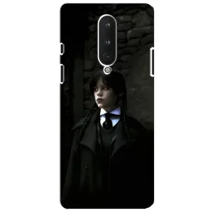 Чехол с дизайном Венздей 2 на OnePlus 8 (Темный стиль Уэнздей)