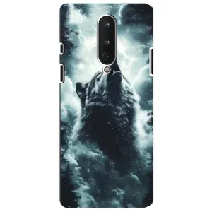 Чохол з картинкою 'Хижаки' для OnePlus 8 (Вовк у хмарах)