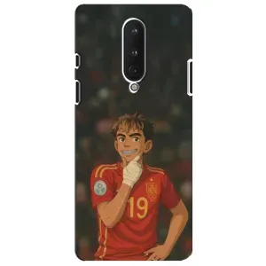 Чехол с футболистом Ламин Ямаль OnePlus 8 (Ямаль аниме)