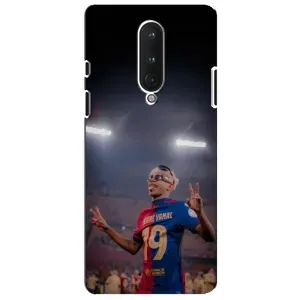 Чехол с футболистом Ламин Ямаль OnePlus 8 (Ямаль на стадионе)