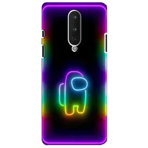 Чехол Амонг Ас для OnePlus 8 (AlphaPrint) (Яркий скин)