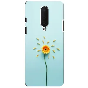 Чохли з квітами для OnePlus 8 (VPrint) (Жовта квітка)
