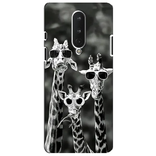 Чехол с принтом «Жирафы в очках» для OnePlus 8