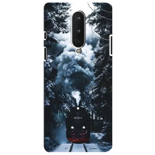 Чехол с принтом «Зимний поезд» для OnePlus 8