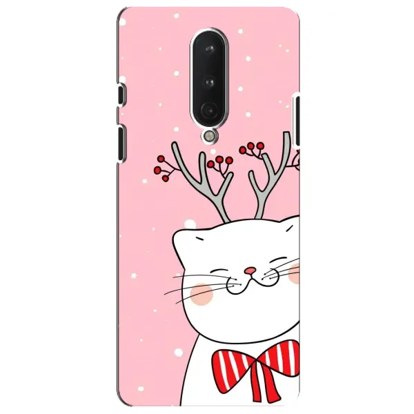 Чохол з принтом «Зимовий кіт» для OnePlus 8