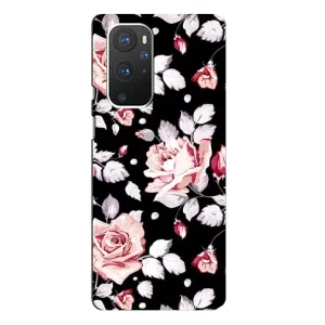 Чохли з квітами для OnePlus 9 Pro (VPrint) (Квіти на чорному)