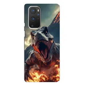 Чохол з картинкою 'Хижаки' для OnePlus 9 Pro (Вогняний динозавр)