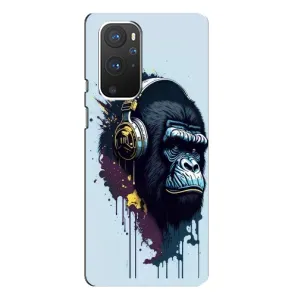 Чохол з Мавпами OnePlus 9 Pro - (AlphaPrint) (Горила в навушниках)