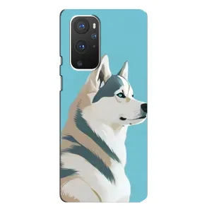 Чохол з Хаскі OnePlus 9 Pro - (AlphaPrint) (Хаскі арт)