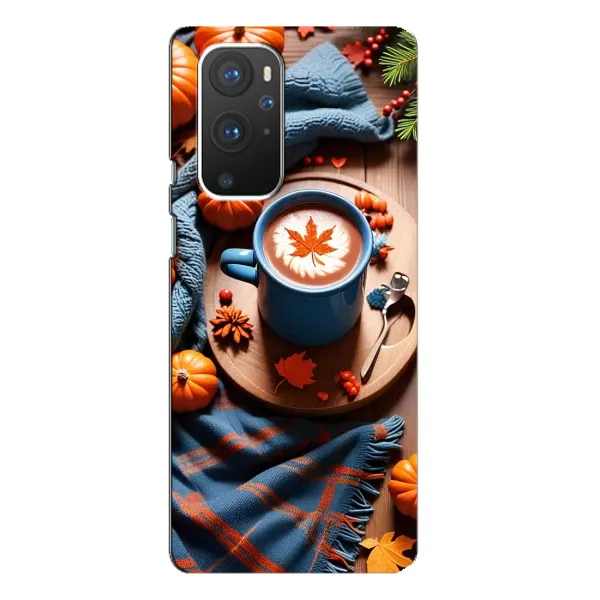 Чохол з принтом «Кава і гарбузики» для OnePlus 9 Pro