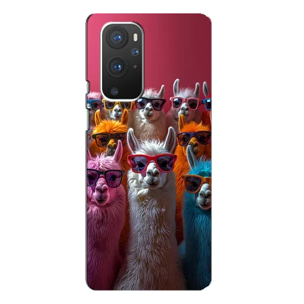 Чехол с принтом «Ламы в очках» для OnePlus 9 Pro