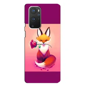 Чохли з картинкою Лисичка для OnePlus 9 Pro (VPrint) (Лиса з трояндою)