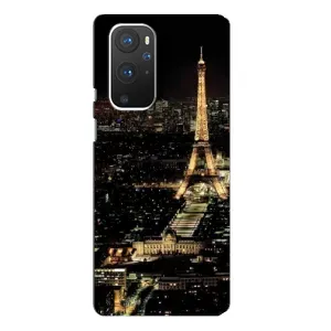 Чохол Ейфелева Вежа OnePlus 9 Pro - (AlphaPrint) (Нічний Париж)