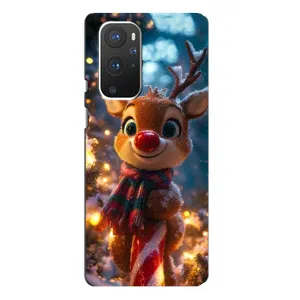 Яскравий чохол для OnePlus 9 Pro з Зимові Оленята (Олень з шарфом)