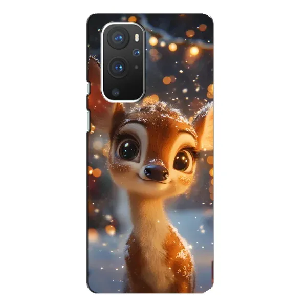 Чохол з принтом «Оленятко серед гірлянд» для OnePlus 9 Pro