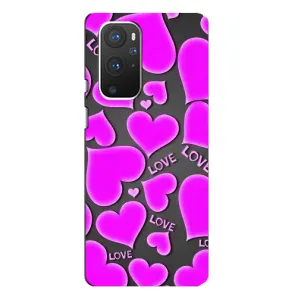 Чехлы для любимой на ВанПлас 9 Про (VPrint) (Pink hearts)
