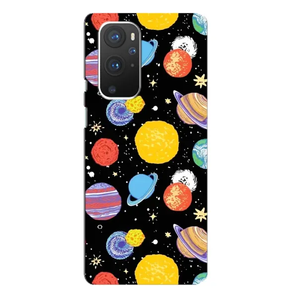 Чохол з принтом «Намальовані планети» для OnePlus 9 Pro