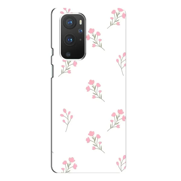 Чохол з принтом «Рожеві квіти» для OnePlus 9 Pro