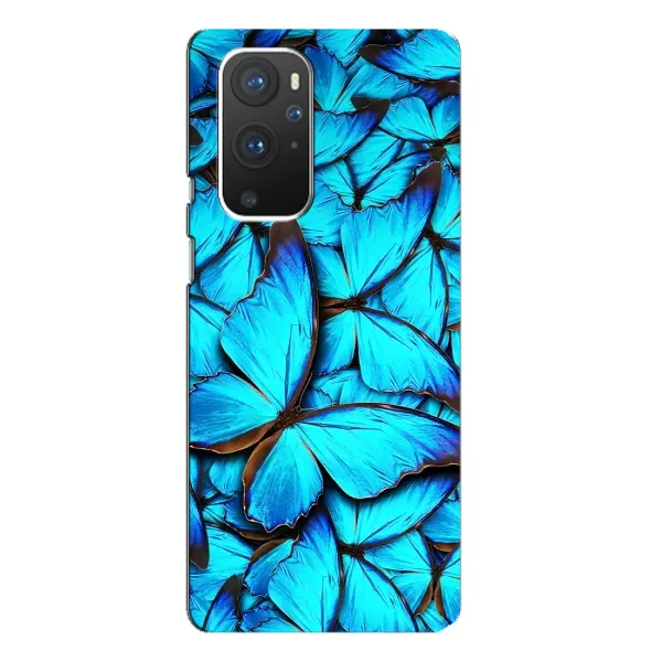 Чехол с принтом «Синие бабочки» для OnePlus 9 Pro
