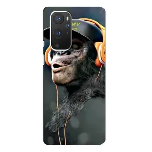 Чохол з Мавпами OnePlus 9 Pro - (AlphaPrint) (В навушниках)