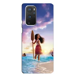Чохол з мультфільмом Ваяна OnePlus 9 Pro (Моана з веслом)