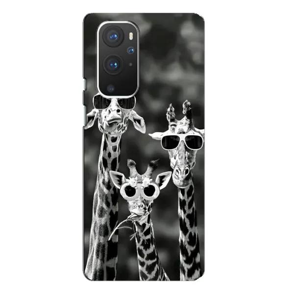 Чохол з принтом «Жирафи в окулярах» для OnePlus 9 Pro