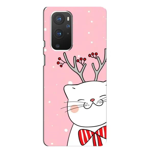Чохол з принтом «Зимовий кіт» для OnePlus 9 Pro