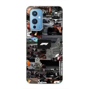 Чехол Формула1 на OnePlus 9 (Гоночный коллаж Ф1)