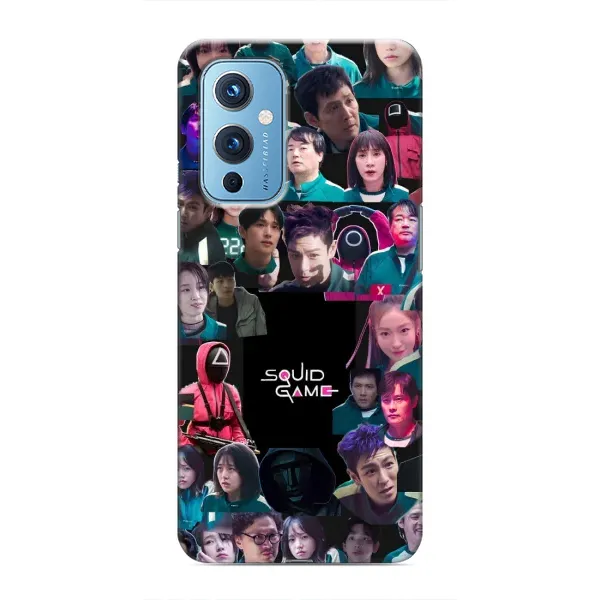 Чехол с принтом «Коллаж Игра кальмара» для OnePlus 9