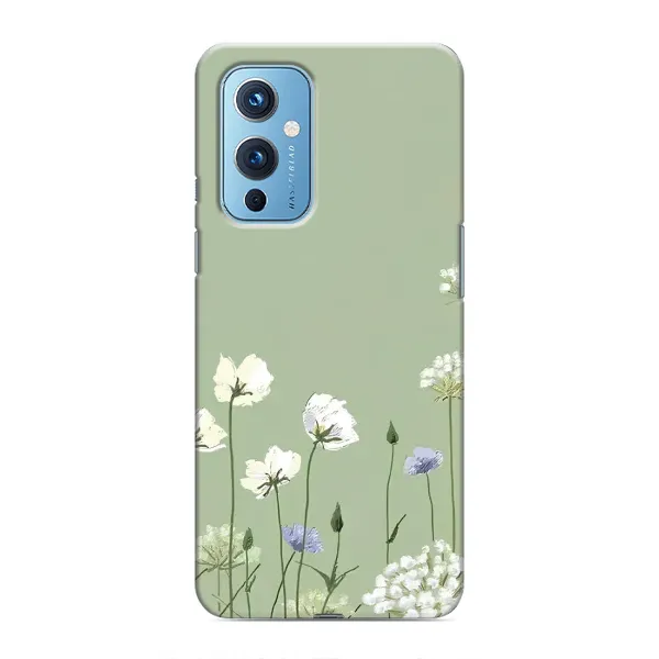 Чохол з принтом «Квіти на зеленому» для OnePlus 9 Чохол з принтом «Квіти на зеленому» для OnePlus 9