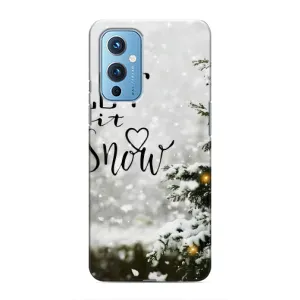Новогодние, Праздничные Чехлы для OnePlus 9 - 2024 год (Let it snow)