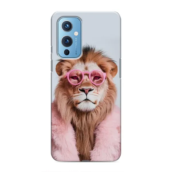 Чехол с принтом «Лев в очках» для OnePlus 9