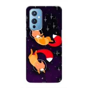 Чохли з картинкою Лисичка для OnePlus 9 (VPrint) (Лисички космонавти)