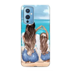 Чохол з друком для OnePlus 9 - (Мама з дитинкою) (AlphaPrint) (Мама з донькою)