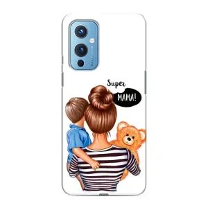 Чохол з друком для OnePlus 9 - (Мама з дитинкою) (AlphaPrint) (Мама з синочком)